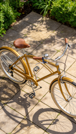 Gold cruiser bike