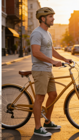 Rider on a street